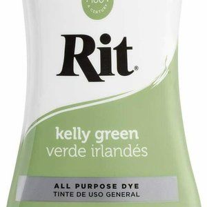 RIT KELLY GREEN COLOR FABRIC DYE 8 OUNCE BOTTLE